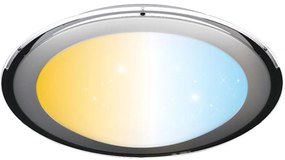 Aigostar - LED dimmelhető mennyezeti lámpa LED/60W/230V 2700-6500K átm. 52,7 cm króm + távirányító
