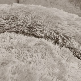 Barna kétszemélyes mikroplüss ágyneműhuzat 200x200 cm Cuddly – Catherine Lansfield