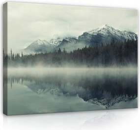 Vászonkép Hegyek Természet Tél Hálószoba Nappali Fali Nagy 120x80