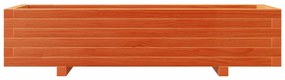 viaszbarna tömör fenyőfa kerti virágláda 110x40x26,5 cm