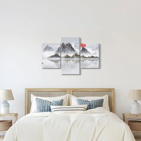 Kép - Hegyek a ködben (90x60 cm)