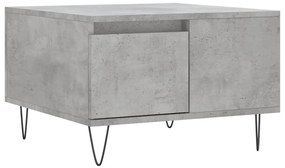 Betonszürke szerelt fa dohányzóasztal 55x55x36,5 cm