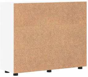 Széf polcokkal tárolóval Fehér 55.5 x 29 x 100 cm Faanyag
