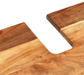 tömör akác- és szerelt fa mosdószekrény 62 x 33 x 58 cm