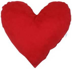 EMI piros szív alakú velúr dekor párna