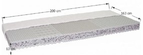 Habszivacs matrac 163 cm Calani . 1015276