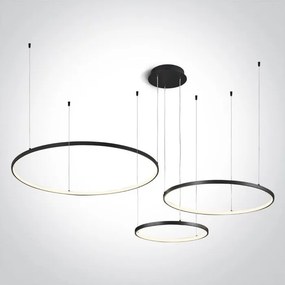 One Light Decorative 63150B/B/W Függőlámpa 1x65W/LED 3000K 4800lm IP20