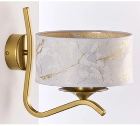 Jupiter 2111 - KASZMIR fali lámpa 1xE27/15W/230V fehér/arany/márványmintás