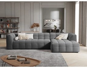 Vesta szürke bársony kanapé, jobb oldali - Windsor &amp; Co Sofas