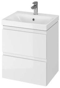 Cersanit - SET szekrény + mosdó, fehér fényű, Moduo 50, S801-230-DSM