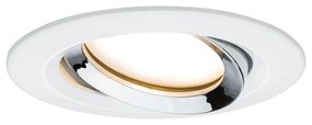Paulmann 93685 Nova Plus fürdőszobai beépíthető lámpa, kerek, billenthető, fényerőszabályozható, króm, Coin foglalat, 425 lm, IP65