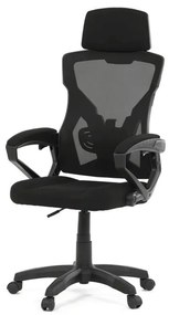 Irodai szék, magasságában állítható, fekete szövet, KA-R223 BK