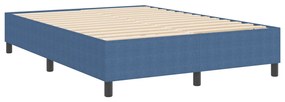 Boxspring Ágy Kék 160x200 cm Corduroy Szövet