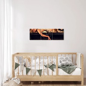 Kép - nő a zongoránál (órával) (90x30 cm)