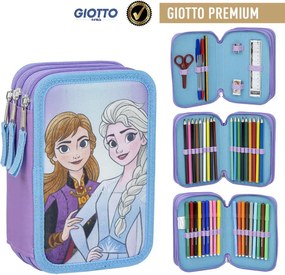 Disney Jégvarázs Sisters tolltartó töltött 3 emeletes Giotto