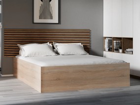 BELLA ágy 160x200 cm, sonoma tölgy Ágyrács: Ágyrács nélkül, Matrac: Coco Maxi 19 cm matrac