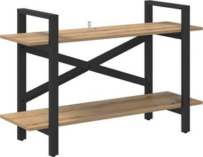 vidaXL Könyvespolc Artisan tölgy 100 x 33,5 x 64 cm Faanyag