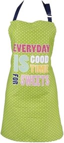 Pamut konyhai kötény 60x75 Zöld, pöttyös, pöttyös, pöttyös