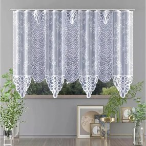 Jacquard készfüggöny Tina 620x145 cm fehér