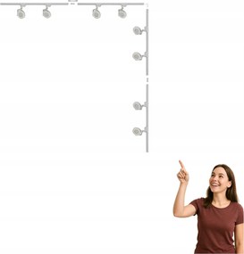 SĂnkĂĄbel L 2x2m fehĂ©r szett fĂ©nyszĂłrĂłkkal 1 fĂĄzisĂș 3591 Zuma Line