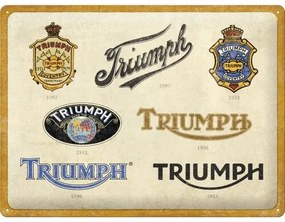 Fém tábla Triumph - Logo Evolution