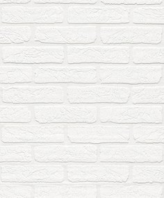 Festhető fali tapéta fehér nyers ipari tégla 150100 Rasch