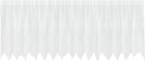vidaXL Csipkés Függöny függönyökkel Fehér 100 x 400 cm Poliészter
