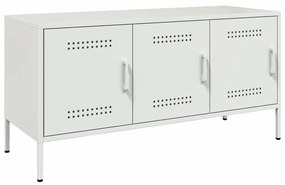 fehér acél TV-szekrény 100,5 x 39 x 50,5 cm