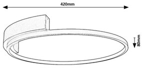 Rabalux 71287 - HOLIZE LED mennyezeti lámpa LED/23W/230V