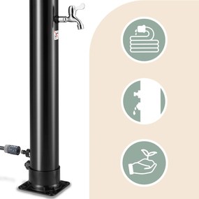 Deuba Bow Black 20 L kerti szolár zuhany