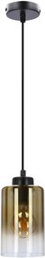 Candellux Aspra függőlámpa 1x60 W fekete-borostyán 31-16256