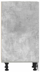 betonszürke szerelt fa alsószekrény 40x44,5x81,5 cm