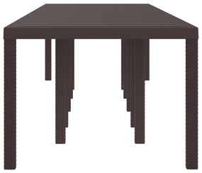 Kertasztal Barna 350x100x73 cm Poliratán