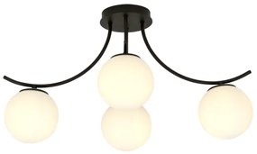 Felületre szerelhető csillár BOSTON 4xE14/10W/230V fekete