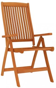 5 részes tömör eukaliptuszfa kerti étkezőgarnitúra