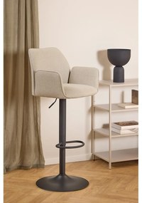 Bézs állítható magasságú karfás bárszék (ülésmagasság 85 cm) Glenda – Actona