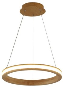 Brilagi - UMEA WOOD LED csillár kábelen LED/30W/230V, átmérő 40 cm, kaucsukfa