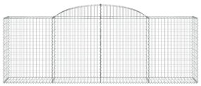 12 db íves horganyzott vas gabion kosár 300 x 50 x 100/120 cm