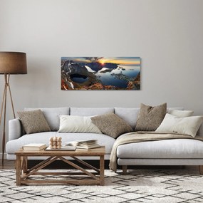 Kép - Hegyi táj, Norvégia (120x50 cm)