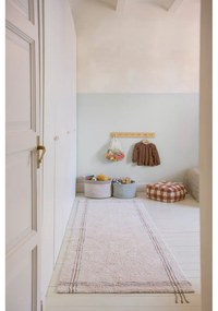 Krémszínű mosható kézi szövésű pamut futószőnyeg 80x230 cm Cuisine Natural – Lorena Canals