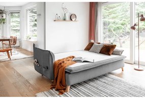 Szürke kinyitható kanapé 225 cm Charming Charlie – Miuform