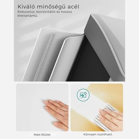 SORT szelektív hulladékgyűjtő, 24l (3x8l), szürke/fehér SongmicsHome