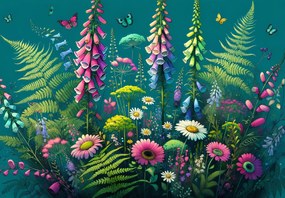 Fotótapéta - Színes mezei virágok (147x102 cm)