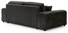 Sötétszürke kordbársony kanapé 213 cm Justin – Ropez