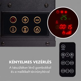 Klarstein Lausanne Long, elektromos kandalló, 1600 W, 2 fűtési fokozat, 128 cm
