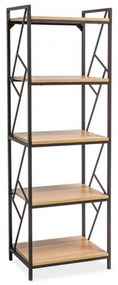 Tablo R5 180cm Könyvespolc Tölgy - Sötétbarna