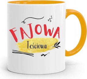 Sárga Anyós Bögre Cool Anyós Ajándék fényképes nyomtatással