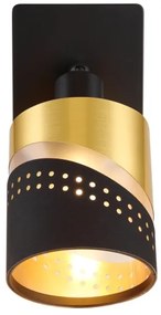 Globo 54046-1 - Fali spotlámpa OR 1xE14/25W/230V fekete/arany