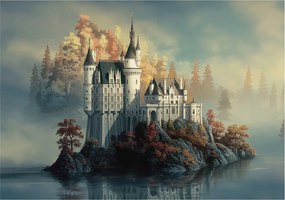 Dekoratív Fotótapéta Hálószobába Mesebeli kastély 312x219 Ragasztó