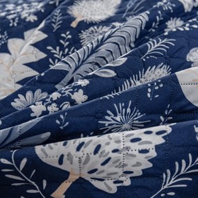 Ágytakaró INDIGO BLOOM, kék Méret: 220 x 240 cm